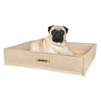 Лежанка для Животных Barksi Прямоугольная Бежевая