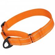 Нашийник для Собак Мартингейл Bronzedog Active Нейлоновий зі світловідбиванням Помаранчевий