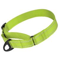Нашийник для Собак Мартингейл Bronzedog Active Нейлоновий зі світловідбиванням Салатовий