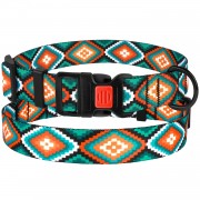 Ошейник для Собак BronzeDog Urban Нейлоновый c Пластиковой Пряжкой Ромбы