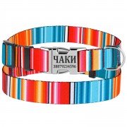 Нашийник для Собак BronzeDog Urban West Нейлоновий з Сталевий Пряжкою Червоний