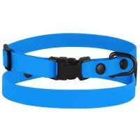 Нашийник для Собак Дрібних Порід і Котов BronzeDog Active Водовідштовхувальний з захисне полімерне покриття та Пластиковой пряжкою Блакитний