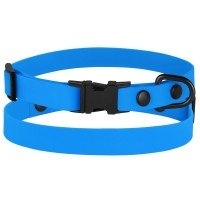 Нашийник для Собак Дрібних порід і Котов BronzeDog Active Водовідштовхувальний з захисним полімернм покриттям і Сталевою Пряжкою Блакитний