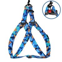 Шлея для Собак BronzeDog Urban Camo Нейлонова Синя
