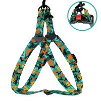 Шлея для Собак BronzeDog Urban Camo Нейлонова Зелена