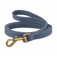 Поводок для Собак кожаный BronzeDog Antiq Деним
