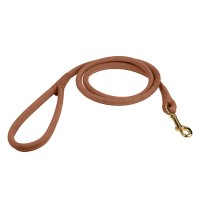 Поводок для Собак Круглый Кожаный Bronzedog Crazy Коричневый