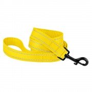 Поводок для Собак Bronzedog Active Нейлоновий зі світловідбивання Жовтий
