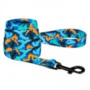 Поводок для Собак BronzeDog Urban Camo Нейлоновий Синій