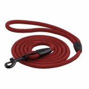 Поводок для Собак Bronzedog Active из Альпинистского Шнура Черно - Красный 183 см