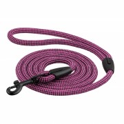 Поводок для Собак Bronzedog Active из Альпинистского Шнура Черно - Розовый 183 см