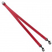 Повідець-Сворка для Собак Нейлоновий зі Світловідбиттям Barksi Червоний