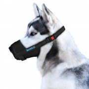 Намордник для Собак Регульований Дихаючий з 3D сітки Barksi Чорний