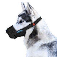 Намордник для Собак Регульований Дихаючий з 3D сітки Barksi Чорний