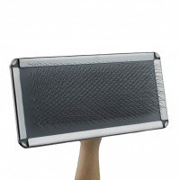Пуходерка Щітка для Собак з Дерев'яною Ручкою Bronzedog 8,5 х 13,5 см
