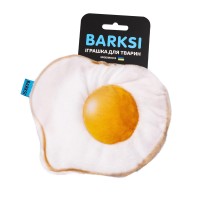 Игрушка для Собак с Пищалкой и Шуршащей Пленкой Barksi "Яичница" 16 х 14 см
