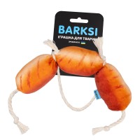 Игрушка для Собак с Канатом и Пищалкой Сосиски Barksi 17 х 10 см