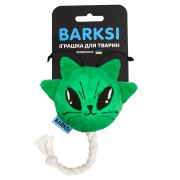 Іграшка для Котів з Дзвіночком та Канатом Barksi Космокіт 17 х 6 см