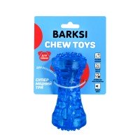 Іграшка для Собак з Піщалкою Гантель Плаваюча Barksi Chew Синя 5 х 13 см