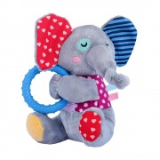 Игрушка для Собак Gigwi Plush Friendz Слоник с Резиновым Кольцом и Пищалкой 16 х 11 х 9 см