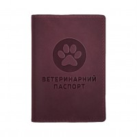 Обложка для Ветеринарного Паспорта из Натуральной Кожи Barksi Бордовая