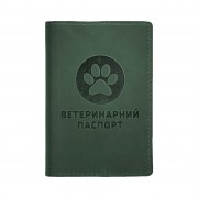 Обложка для Ветеринарного Паспорта из Натуральной Кожи Barksi Зеленая