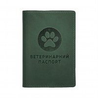 Обложка для Ветеринарного Паспорта из Натуральной Кожи Barksi Зеленая
