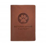 Обкладинка для Ветеринарного Паспорта з Натуральної Шкіри Barksi Коричнева