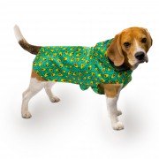 Дощовик для Собак з Капюшоном на Липучці Barksi Textile Принтований "Авокадо"