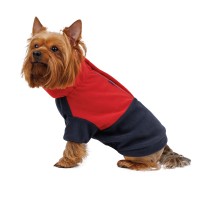 Флисовая кофта для собак TM Barksi Textile Красный/Темно-синий