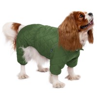 Зимний Комбинезон для Собак Утепленный с флисовой подкладкой Barksi Textile Зеленый