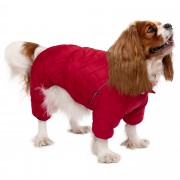 Зимний Комбинезон для Собак Утепленный с флисовой подкладкой Barksi Textile Красный