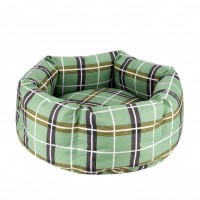 Лежанка для Собак и Котов BronzeDog Comfort Круглая Зеленая