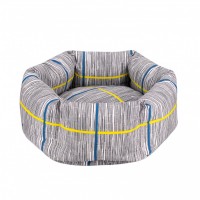 Лежанка для Собак и Котов BronzeDog Comfort Круглая Серая