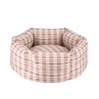 Лежанка для Собак и Котов BronzeDog Comfort Круглая Бежевая