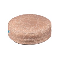Матрас для Собак и Котов Barksi Home Круглый Листья Бежевый