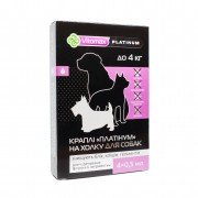 Краплі на холку Vitomax Platinum для Собак до 4 кг 4 х 0,5 мл